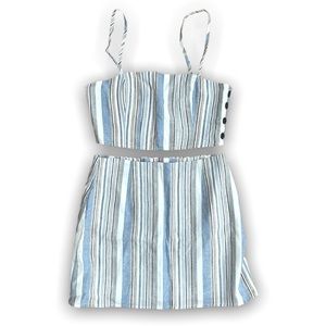 Forever 21 Two Piece Striped Crop Top and Skirt Set